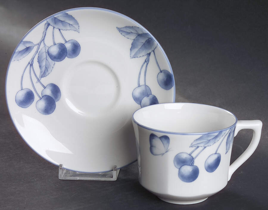 Nature Flat Cup & Saucer Set by Tiffany-1
