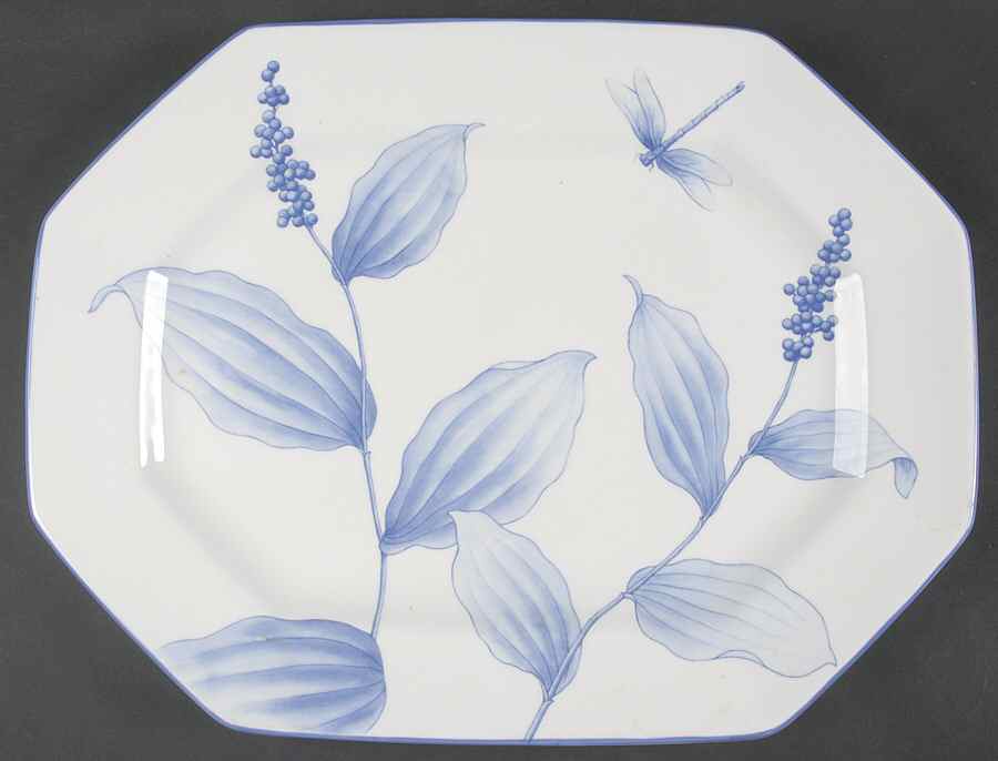Nature 16" Octagonal Serving Platter by Tiffany-1