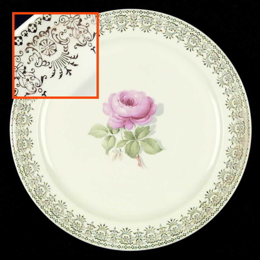 1927 1-2 Dinner Plate by Taylor, Smith & Taylor (Ts&T)-1