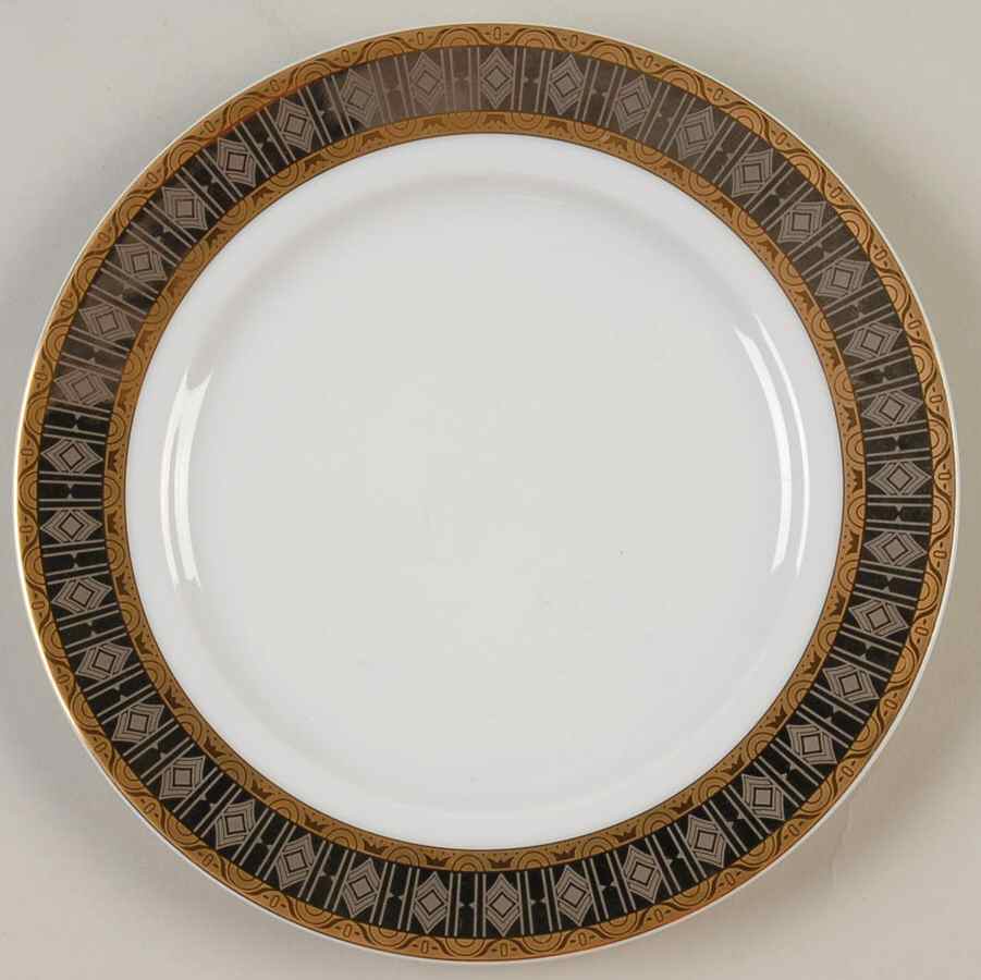 Platinum with Gold Salad Plate by Thun-1