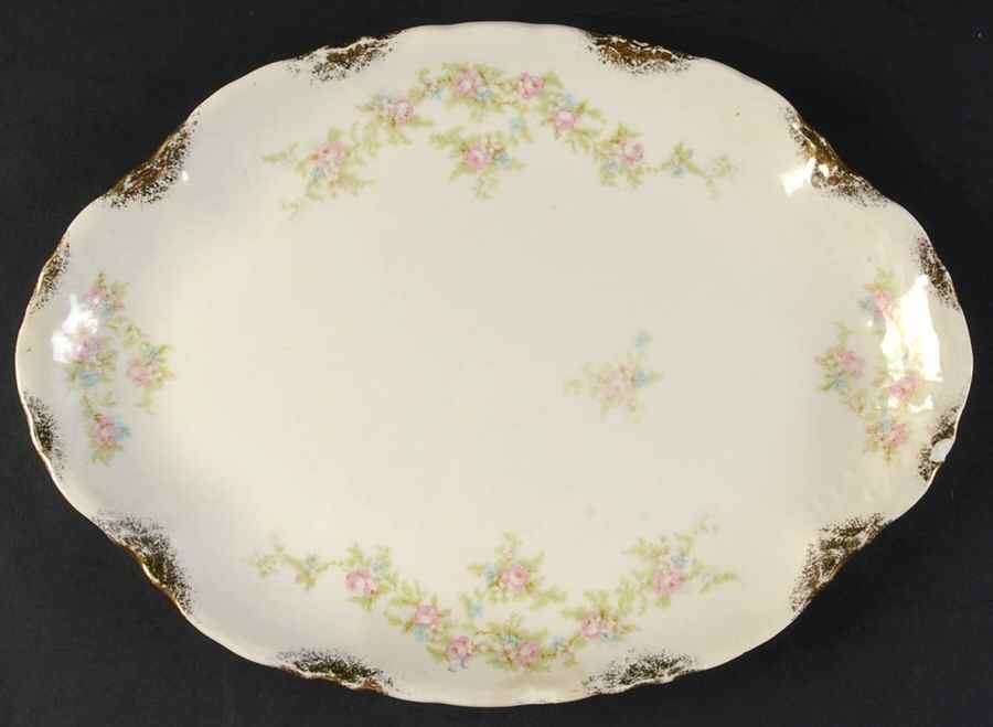 1696 11" Oval Serving Platter by Taylor, Smith & Taylor (Ts&T)-1