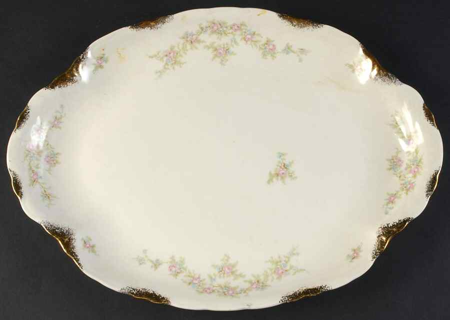 1696 15" Oval Serving Platter by Taylor, Smith & Taylor (Ts&T)-1