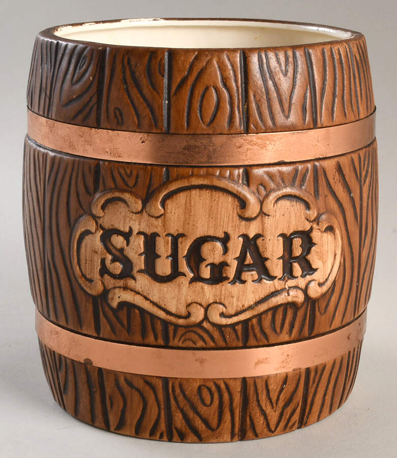 Barrel Sugar Canister No Lid by Treasure Craft-1