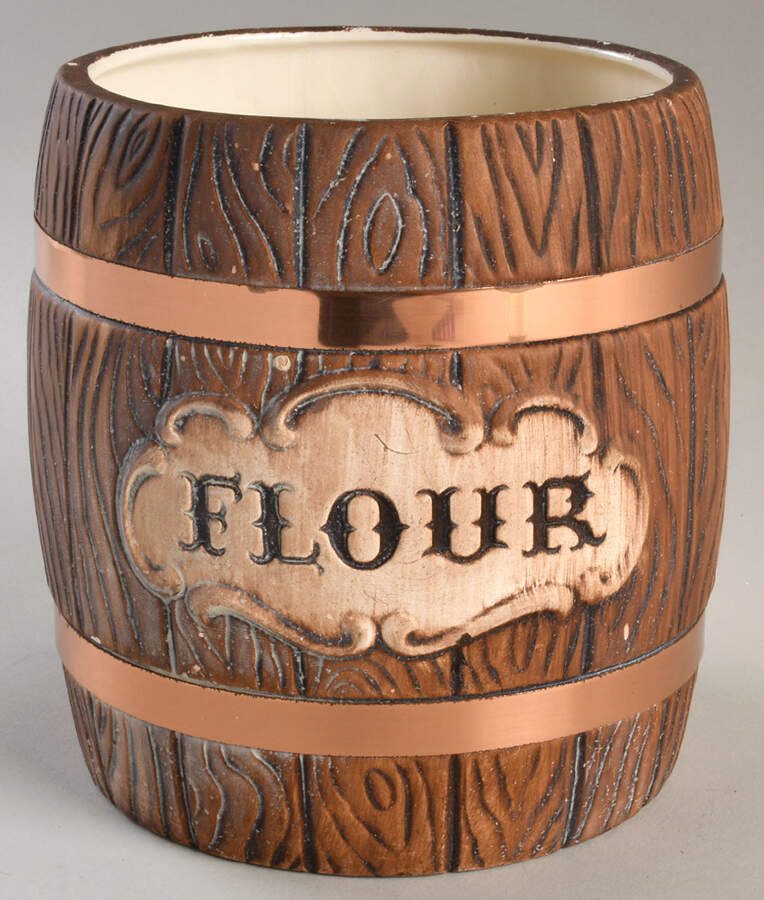 Barrel Flour Canister No Lid by Treasure Craft-1