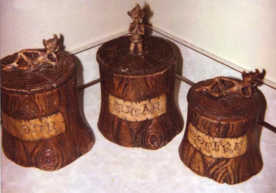 Barrel Coffee Canister & Lid by Treasure Craft-1