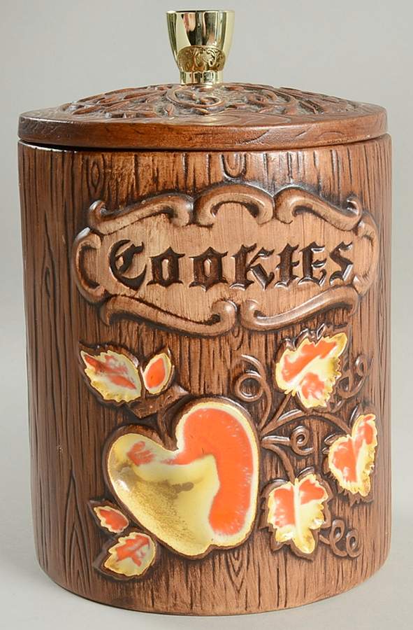 Barrel Cookie Jar & Lid by Treasure Craft-1