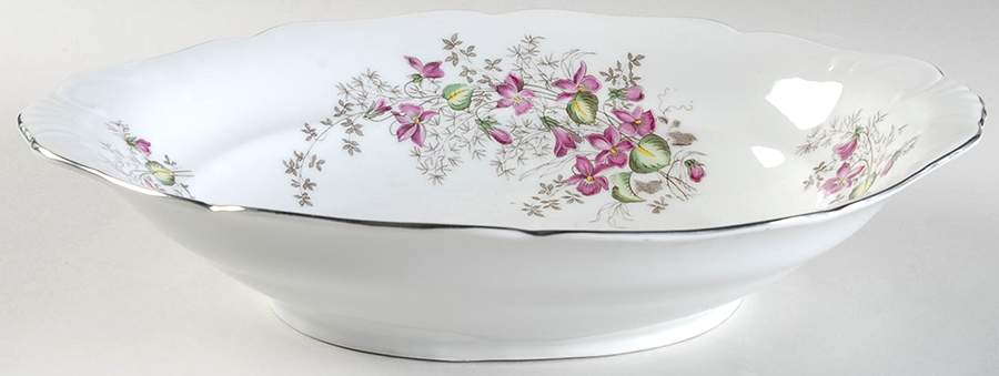Violet Fantasy 11" Oval Vegetable Bowl by Toscport-1