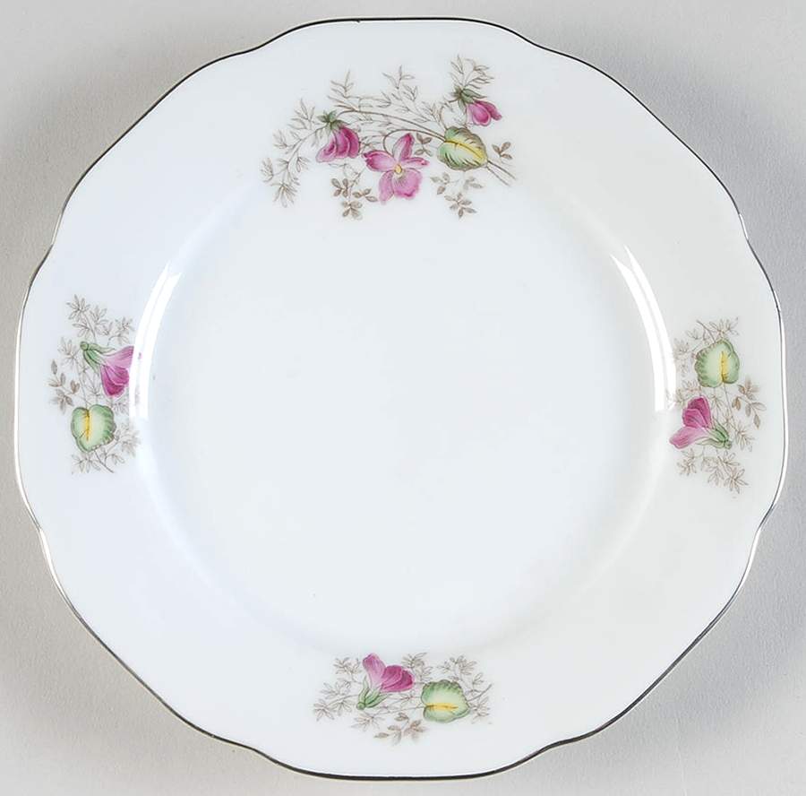 Violet Fantasy Bread & Butter Plate by Toscport-1