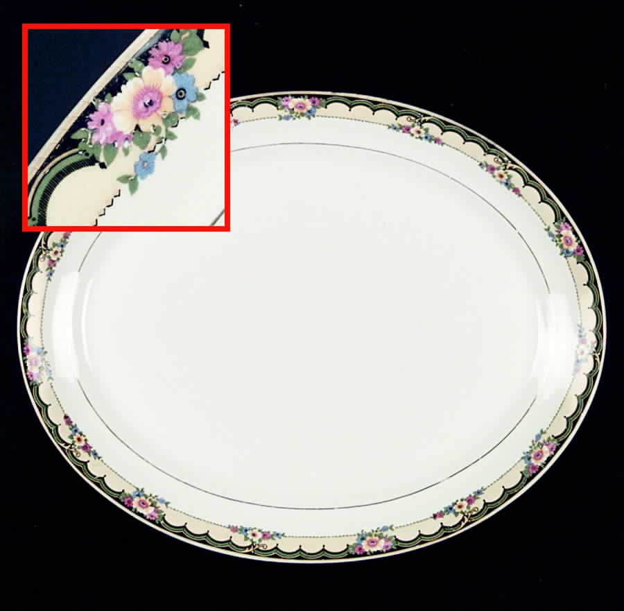 TST219 14" Oval Serving Platter by Taylor, Smith & Taylor (Ts&T)-1