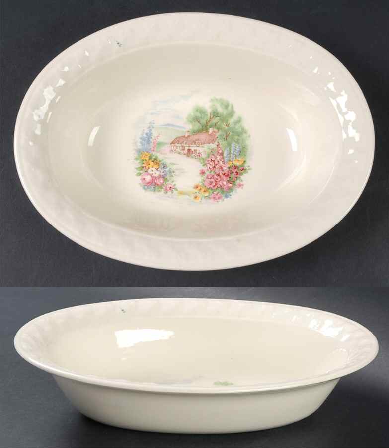 1293 1-2 9" Oval Vegetable Bowl by Taylor, Smith & Taylor (Ts&T)-1