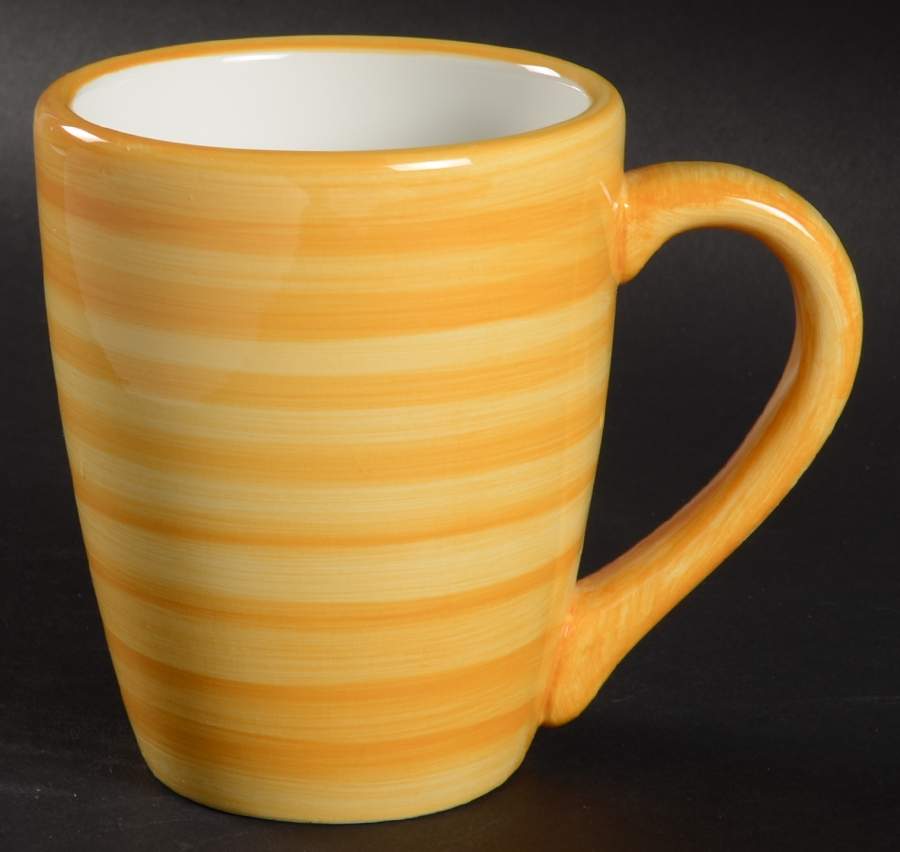 Spirale Orange Mug by Tabletops Unlimited-1