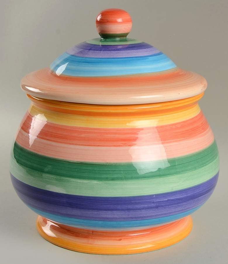 Rondo Cookie Jar & Lid by Tabletops Unlimited-1