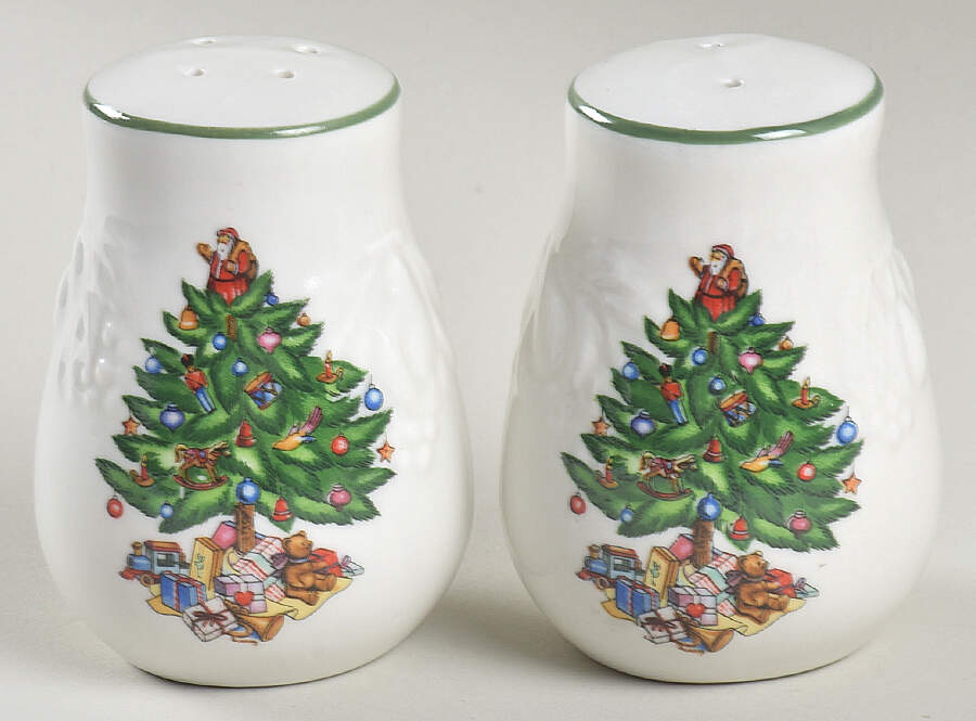 Christmas Time Salt & Pepper Set by Tabletops Unlimited-1