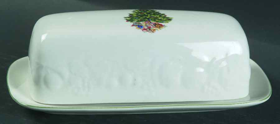 Christmas Time 1/4 Lb Covered Butter by Tabletops Unlimited-1