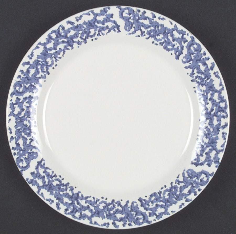 Sponge Blue Dinner Plate by Tabletops Unlimited-1