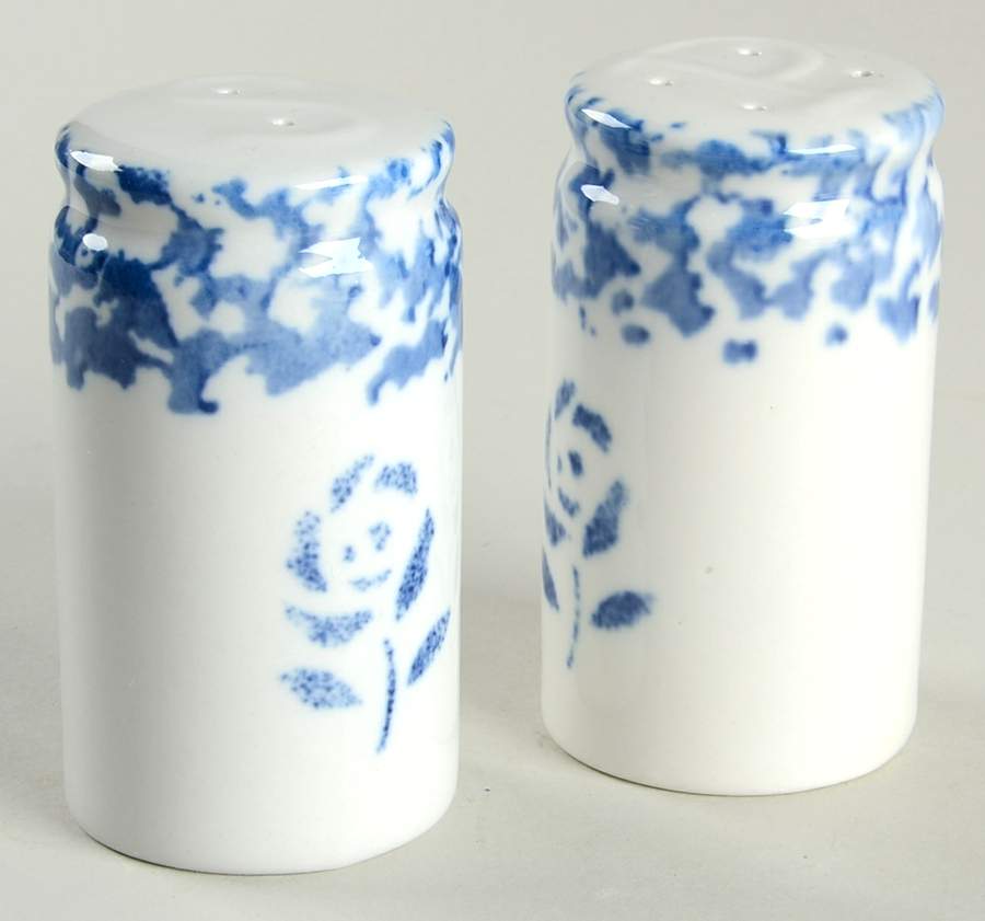 Sponge Blue Salt & Pepper Set by Tabletops Unlimited-1