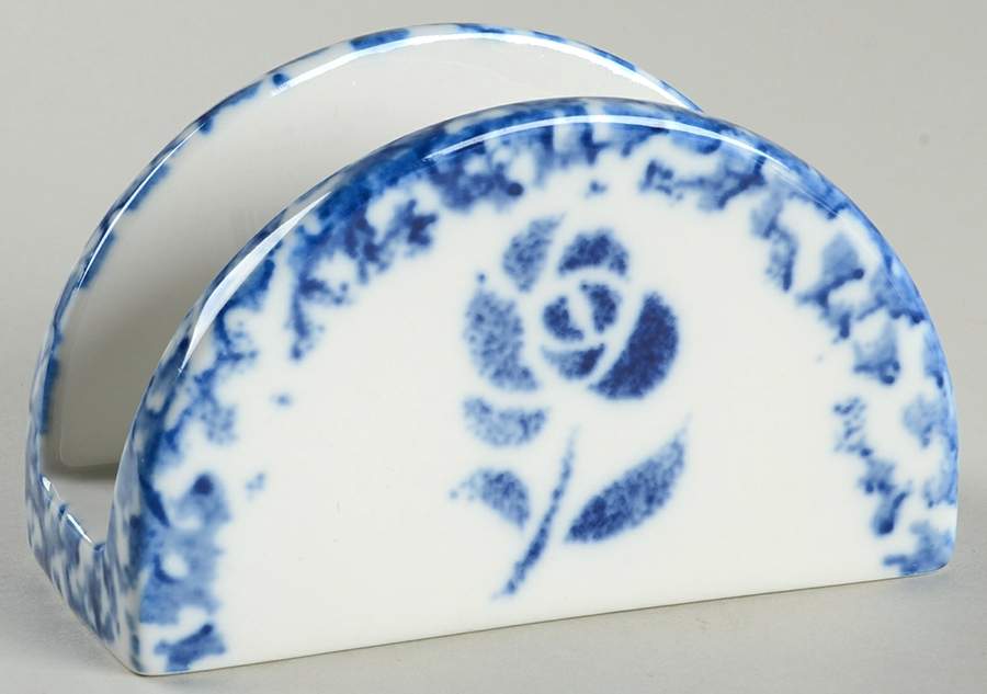 Sponge Blue Napkin Holder by Tabletops Unlimited-1