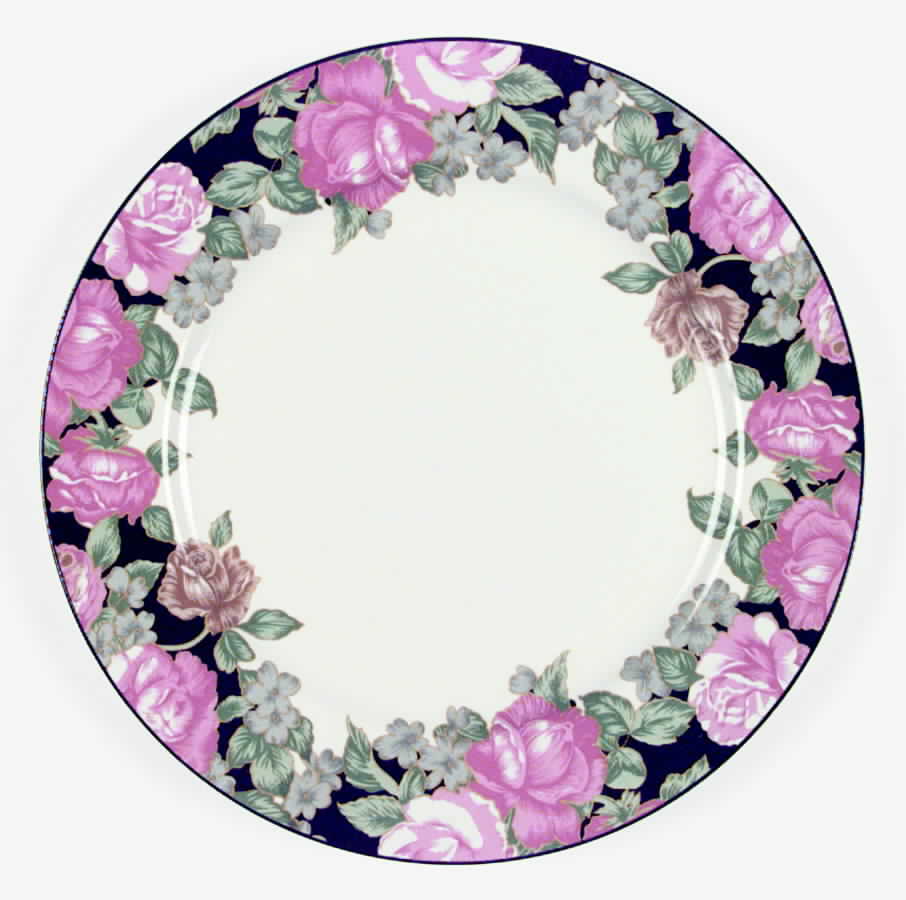 Victorian Chintz Dinner Plate by Towne House-1