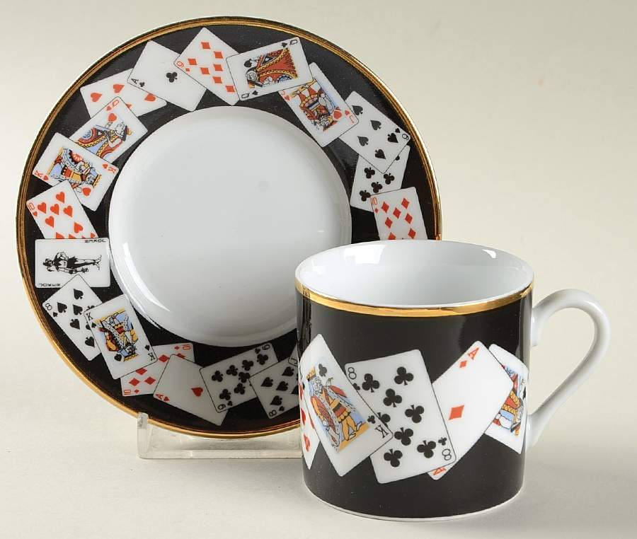 TIC11 Flat Demitasse Cup & Saucer Set by Tiffany-1