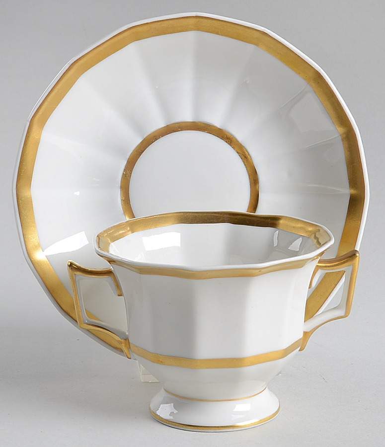 TRV180 Footed Bouillon Cup & Saucer by Tressemanes & Vogt-1