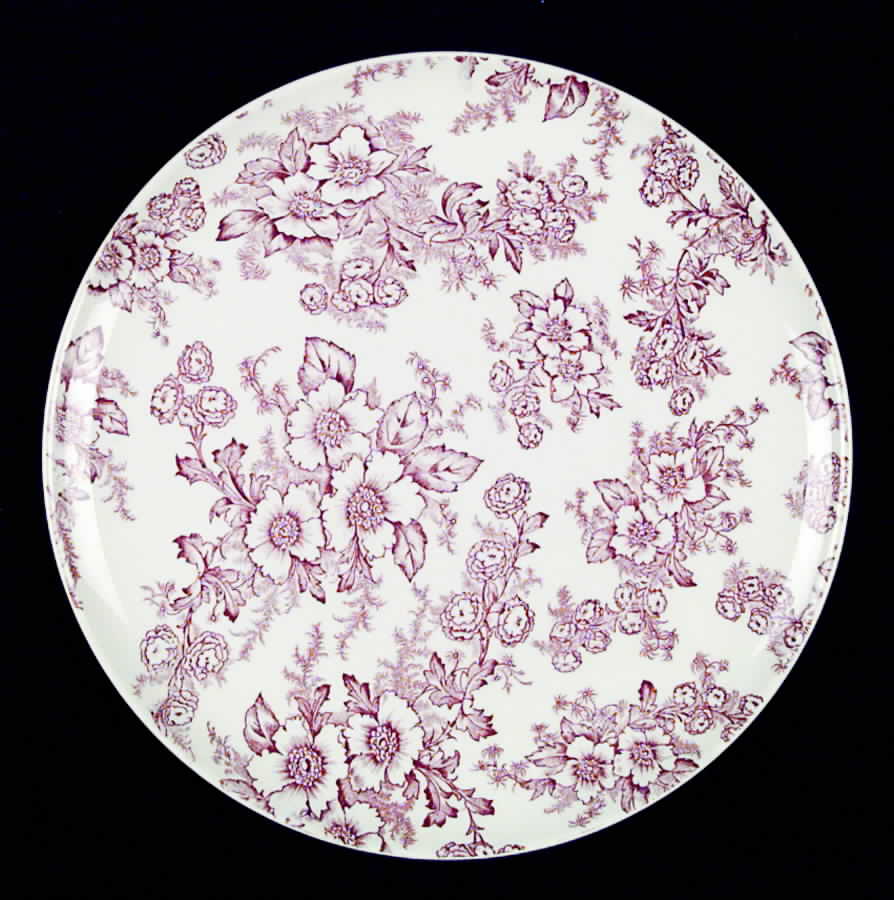 Dogwood Pink (Coupe, Smooth, White) Dinner Plate by Taylor, Smith & Taylor (Ts&T)-1