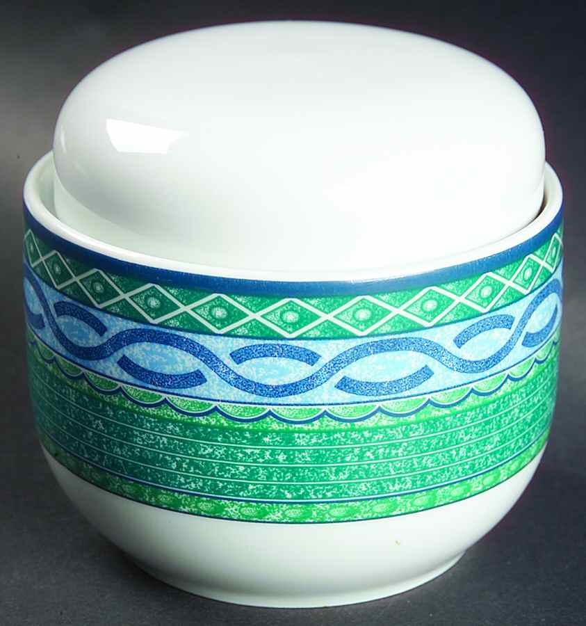 Mediterranean Sugar Bowl & Lid by Tognana-1
