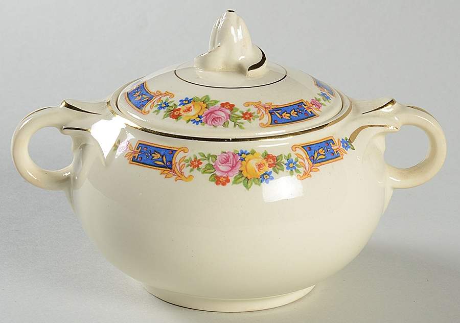 1294 Sugar Bowl & Lid by Taylor, Smith & Taylor (Ts&T)-1