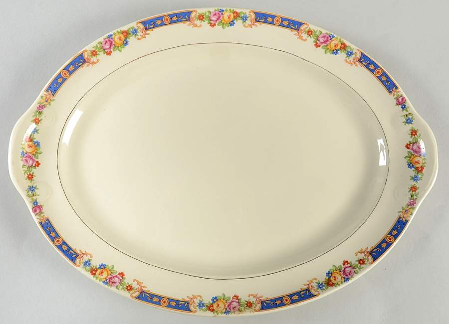 1294 15" Oval Serving Platter by Taylor, Smith & Taylor (Ts&T)-1
