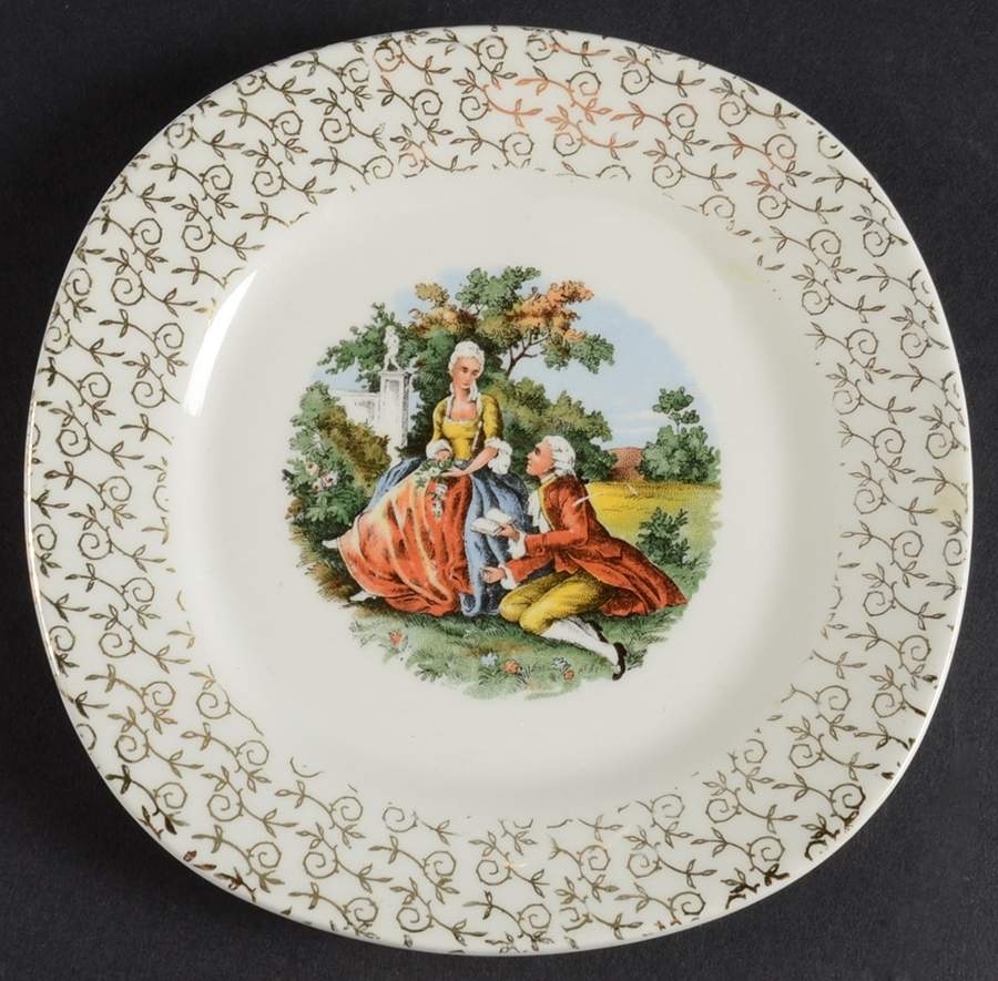 2163 1-2 Bread & Butter Plate by Taylor, Smith & Taylor (Ts&T)-1