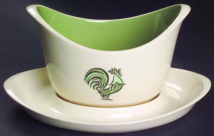 Summer Morn Gravy Boat & Underplate by Taylor, Smith & Taylor (Ts&T)-1