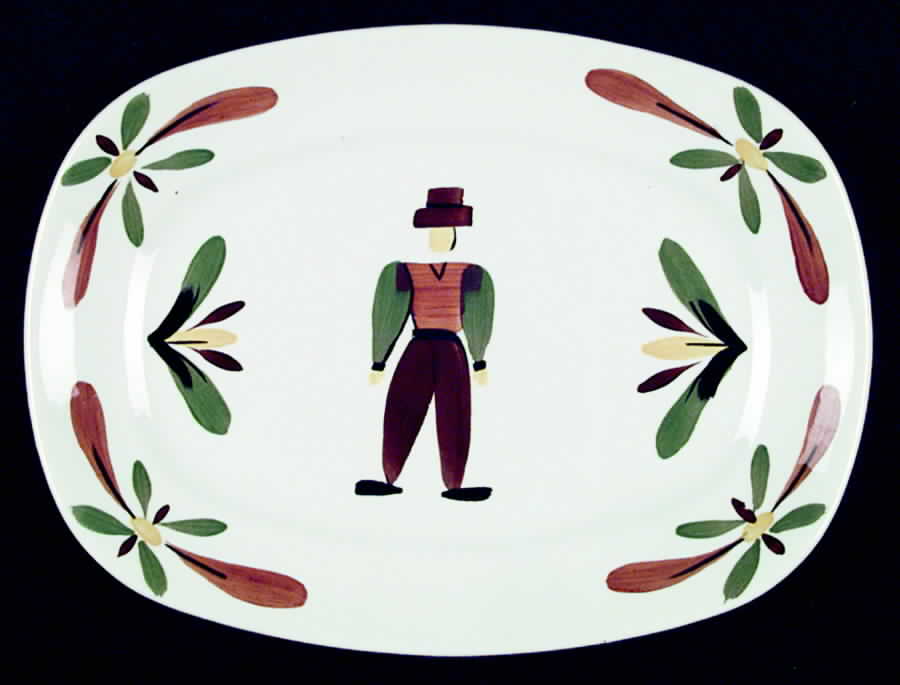 Brittany Peasant 11" Oval Serving Platter by Taylor, Smith & Taylor (Ts&T)-1