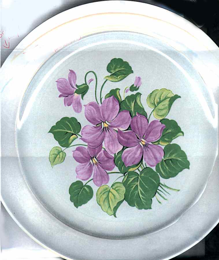 Marsh Violet Luray Dinner Plate by Taylor, Smith & Taylor (Ts&T)-1