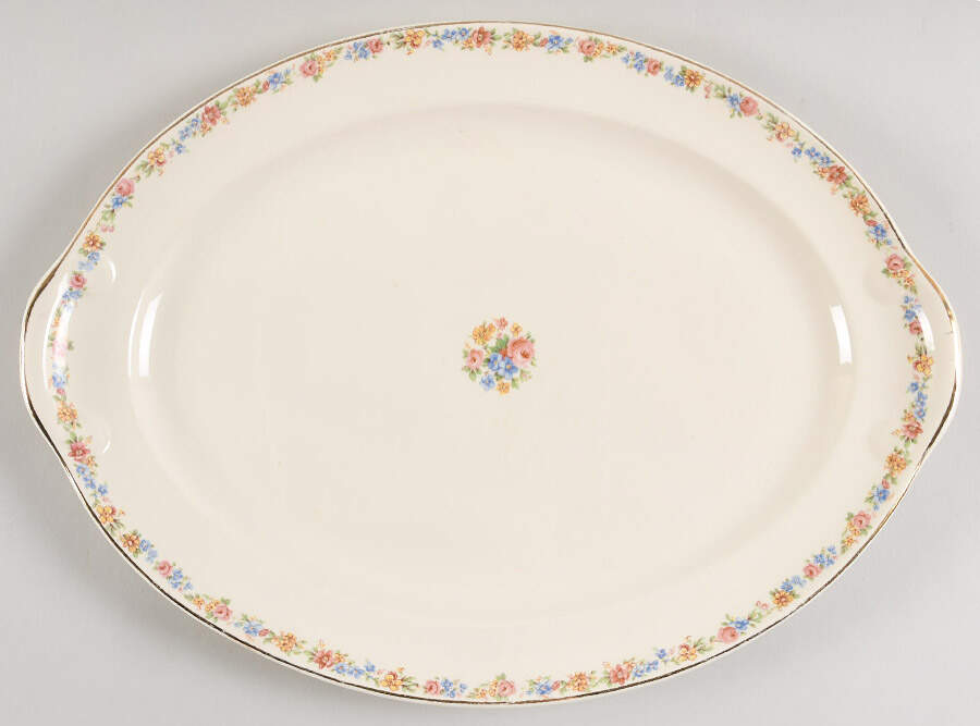 1630 15" Oval Serving Platter by Taylor, Smith & Taylor (Ts&T)-1