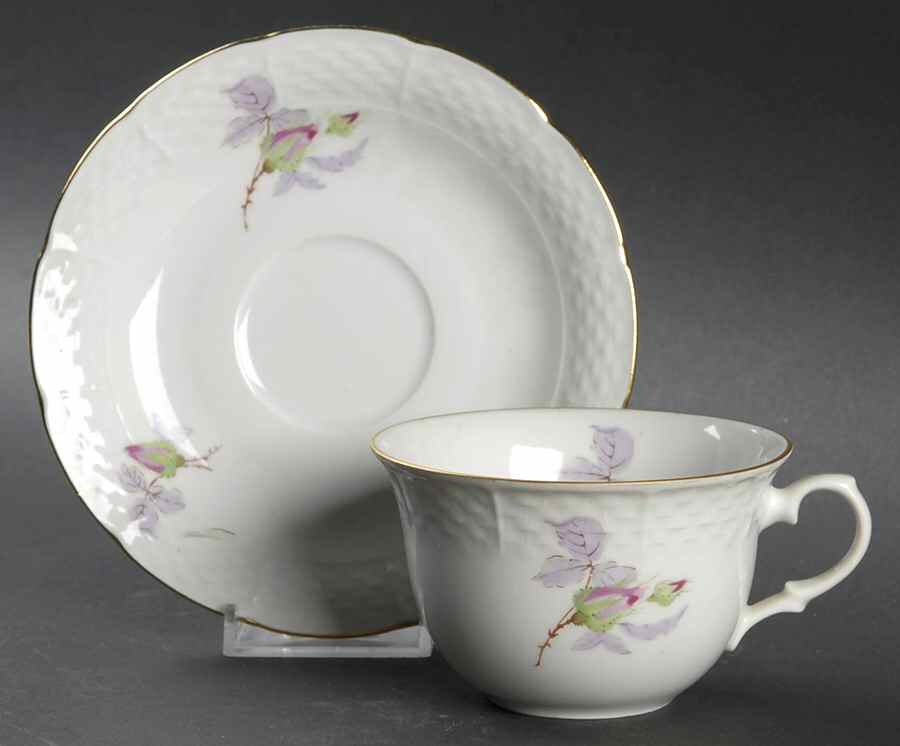 THU132 Flat Cup & Saucer Set by Thun-1