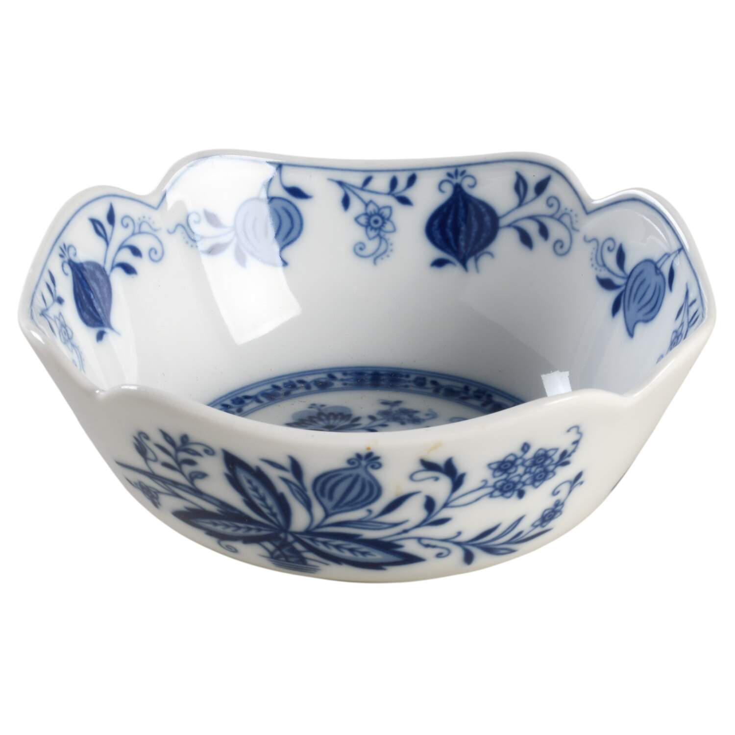 Blue Onion 6" Square Bowl by Tirschenreuth-1