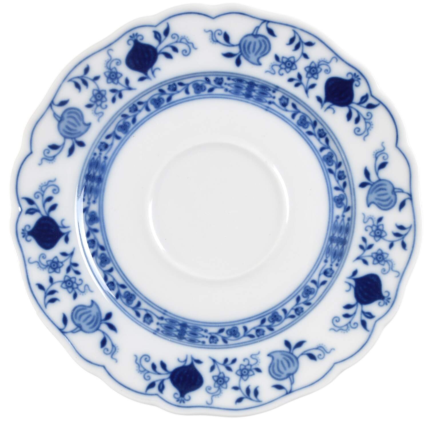 Blue Onion Saucer for Cream Soup Bowl by Tirschenreuth-1