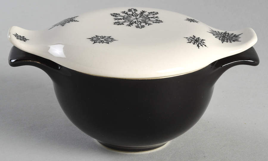 Midnight Sugar Bowl & Lid by Taylor, Smith & Taylor (Ts&T)-1