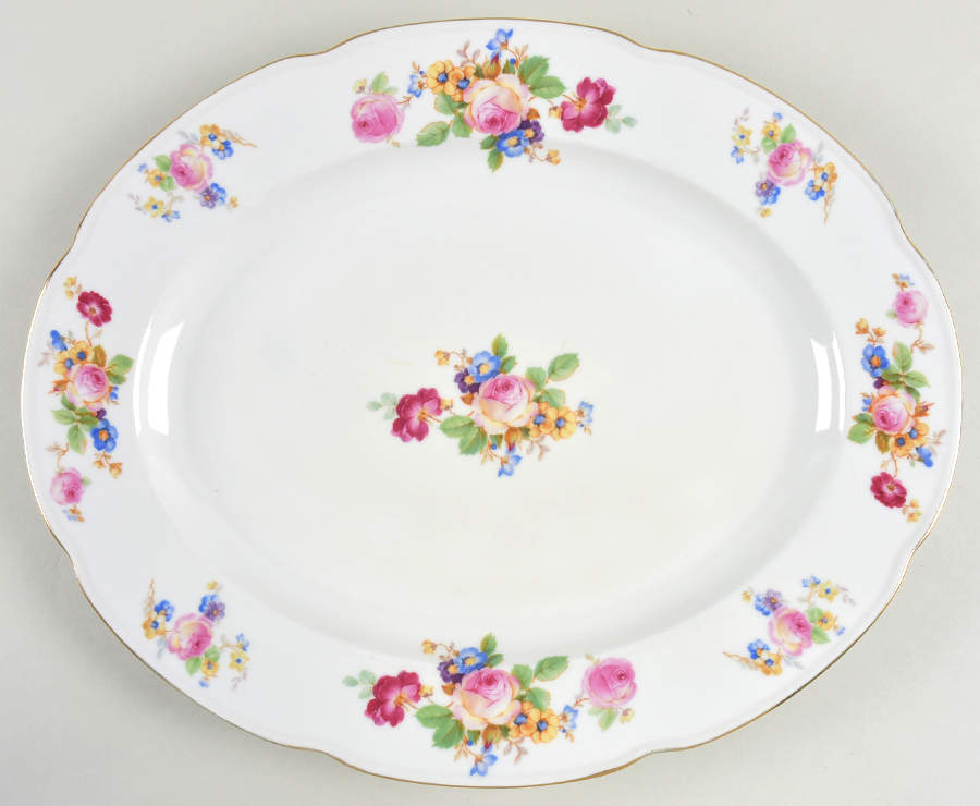 TIR148 14" Oval Serving Platter by Tirschenreuth-1