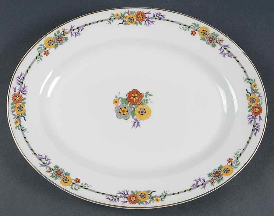 TRV192 13" Oval Serving Platter by Tressemanes & Vogt-1