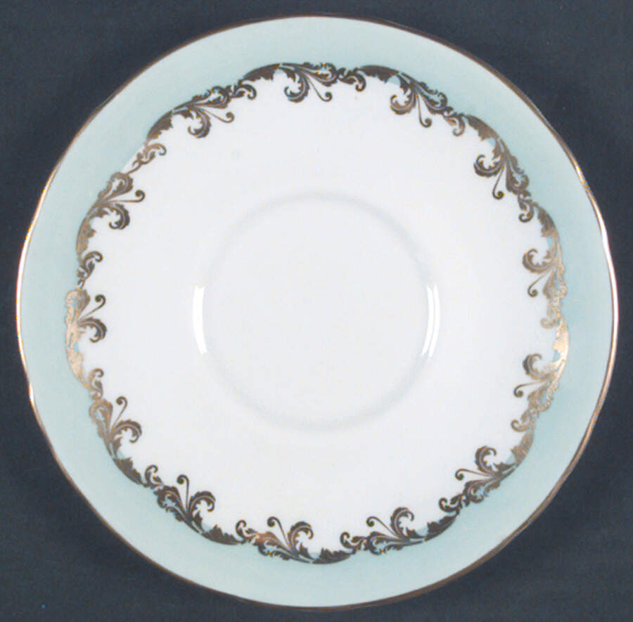 Pompadour Turquoise Saucer for Cream Soup Bowl by Tuscan - Royal Tuscan-1