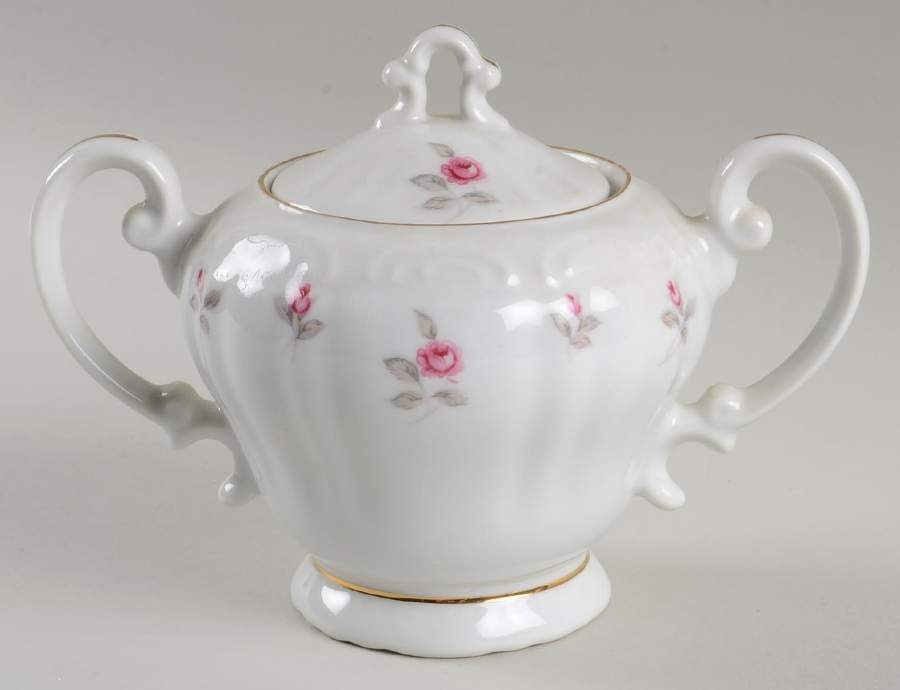 Du Barry Sugar Bowl & Lid by Three Castle-1
