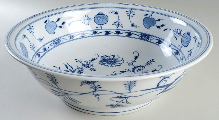 Blue Onion (Smooth) Bowl for Large Pitcher & Bowl Set by Thun-1