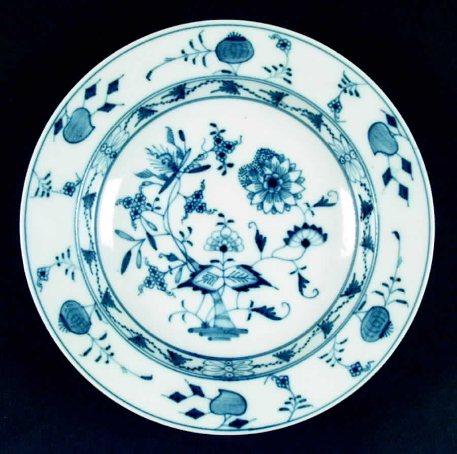 Blue Onion (Smooth) Rim Soup Bowl by Thun-1