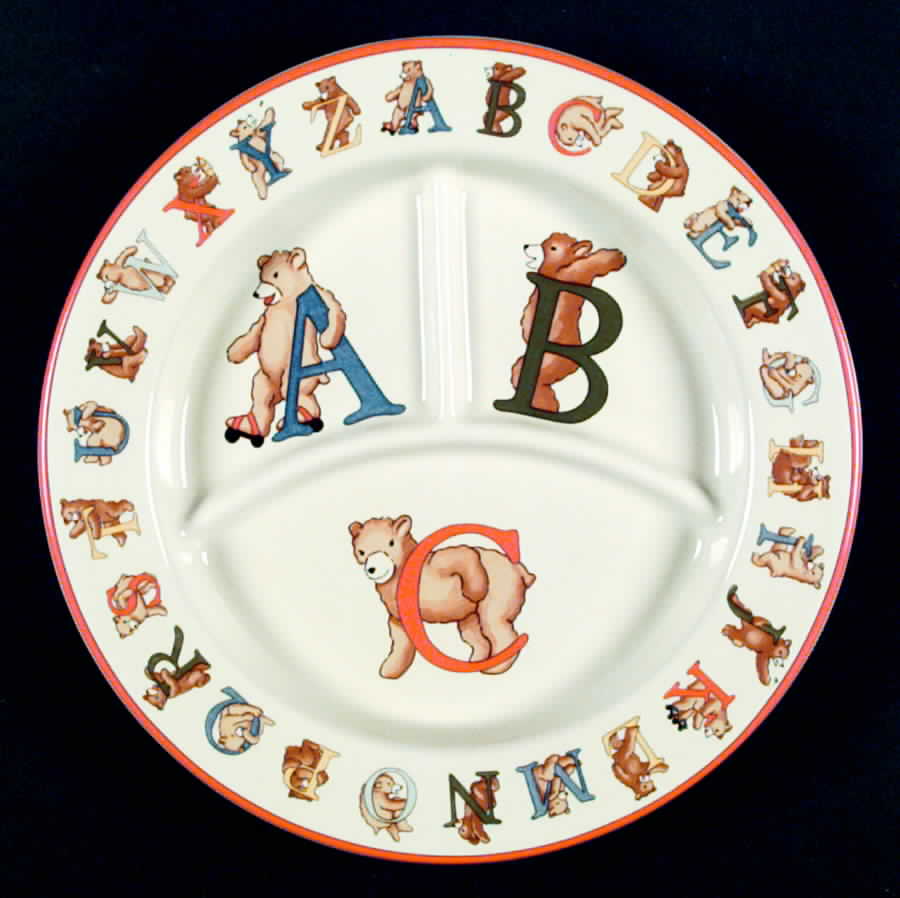 Alphabet Bears Child's Plate by Tiffany-1