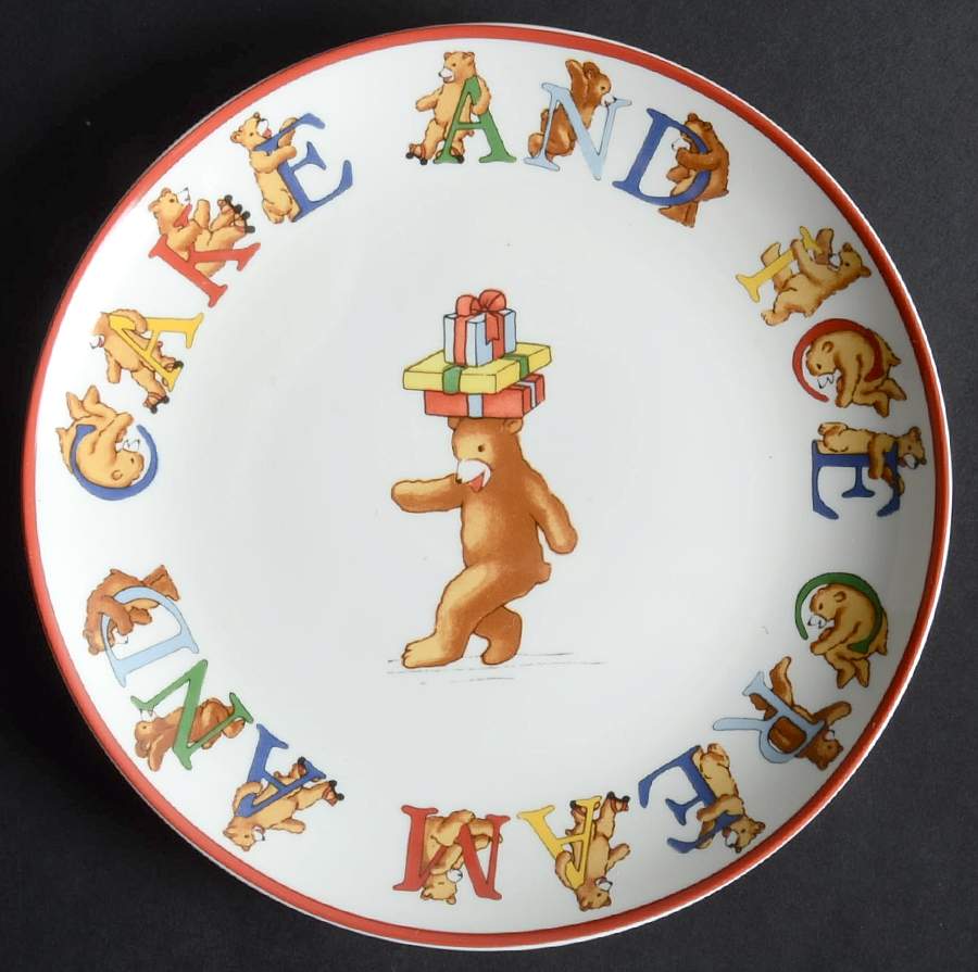 Alphabet Bears Dessert/Pie Plate by Tiffany-1