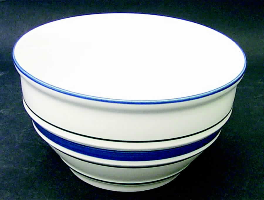 Blue Crock (Blue Edge) Soup/Cereal Bowl by Tienshan-1