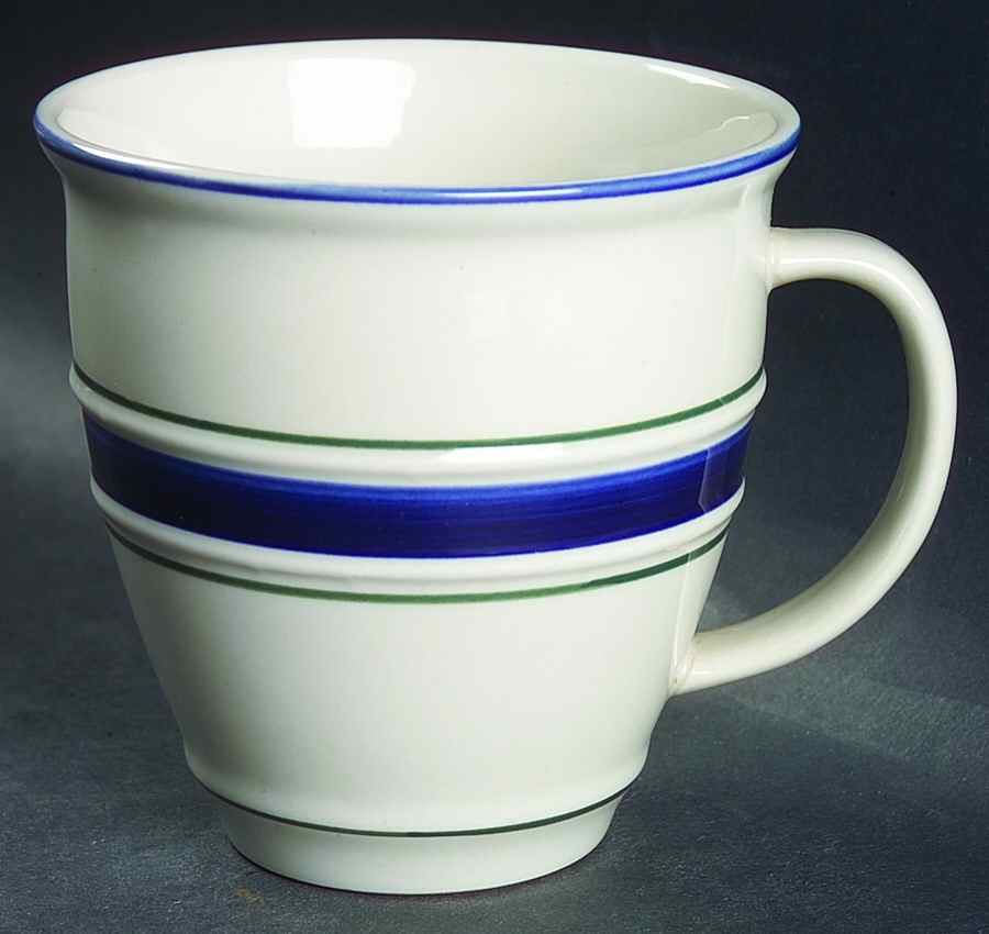 Blue Crock (Blue Edge) Mug by Tienshan-1