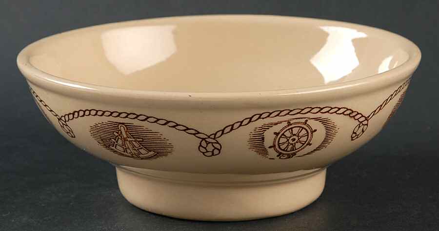 Trade Winds Brown (Tan Body) Coupe Cereal Bowl by Tepco-1