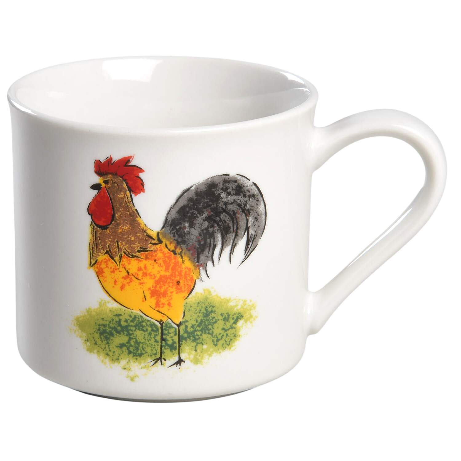 Country Barn Rooster Flat Cup by Tabletops Unlimited-1