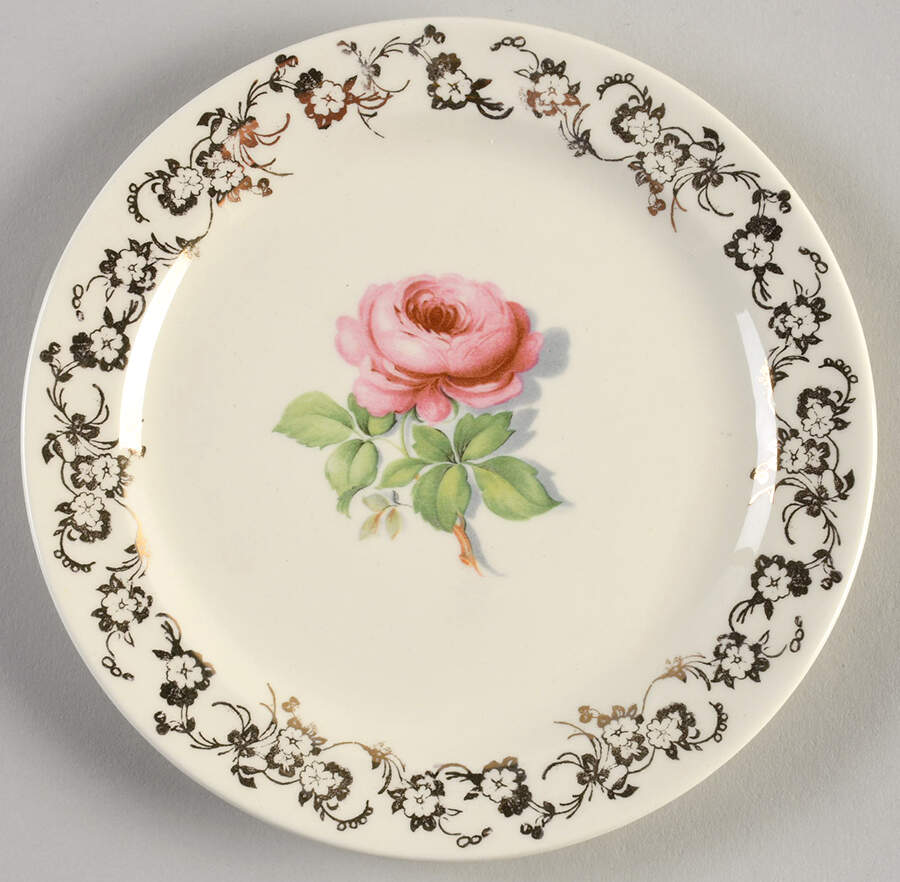 1958-1-2 Bread & Butter Plate by Taylor, Smith & Taylor (Ts&T)-1